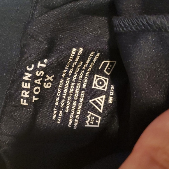 Navy Bow front skort - Picture 4 of 5